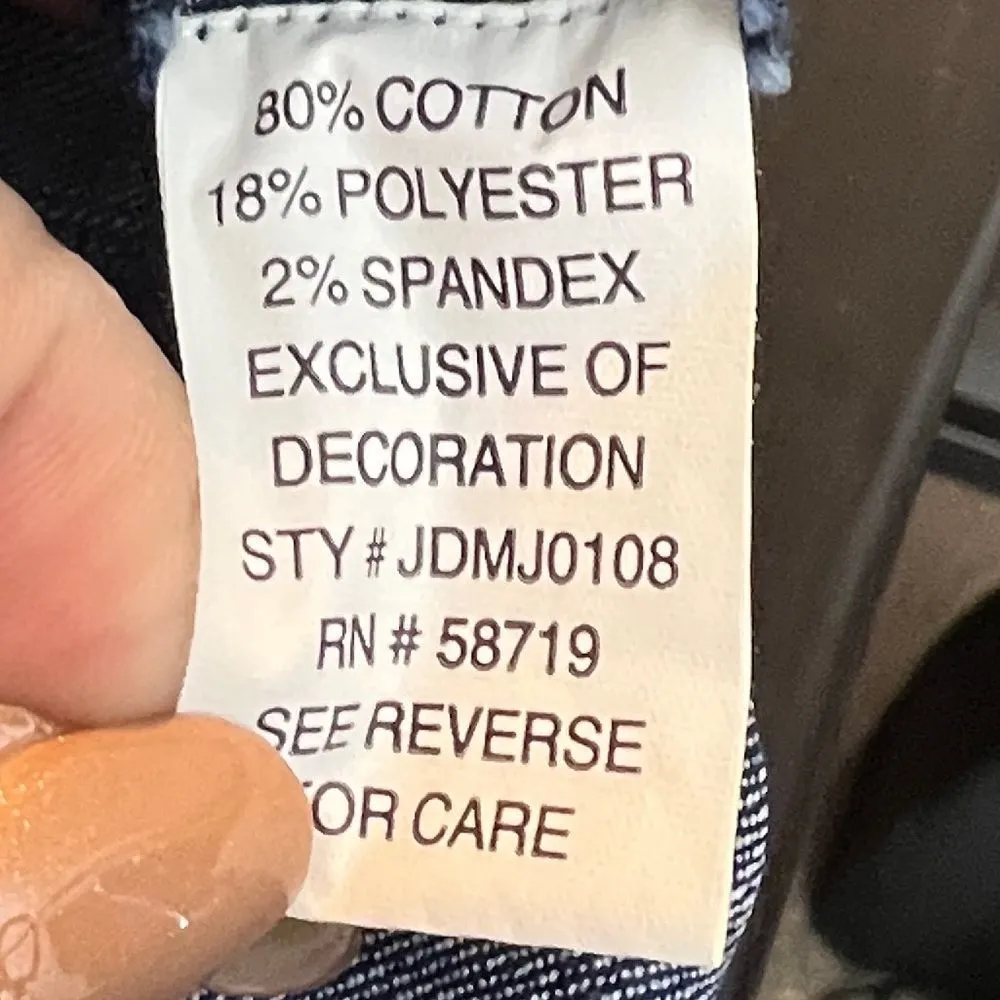 Choices Denim‎ Jacket Top Blue Size M - Image 6