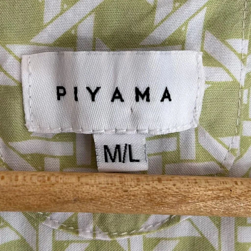 Piyama Peta Rattan Margaritas Green Pajama Top Only Sz M/L Size L - Image 4