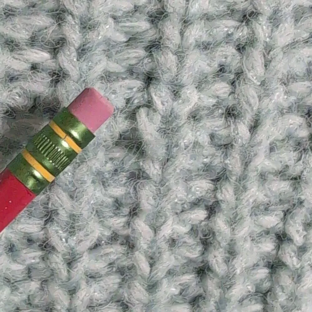 Cyrus Evolution by Cable Knit Balloon Sleeve Pullover Sweater Brgtn Blue M New - Image 5