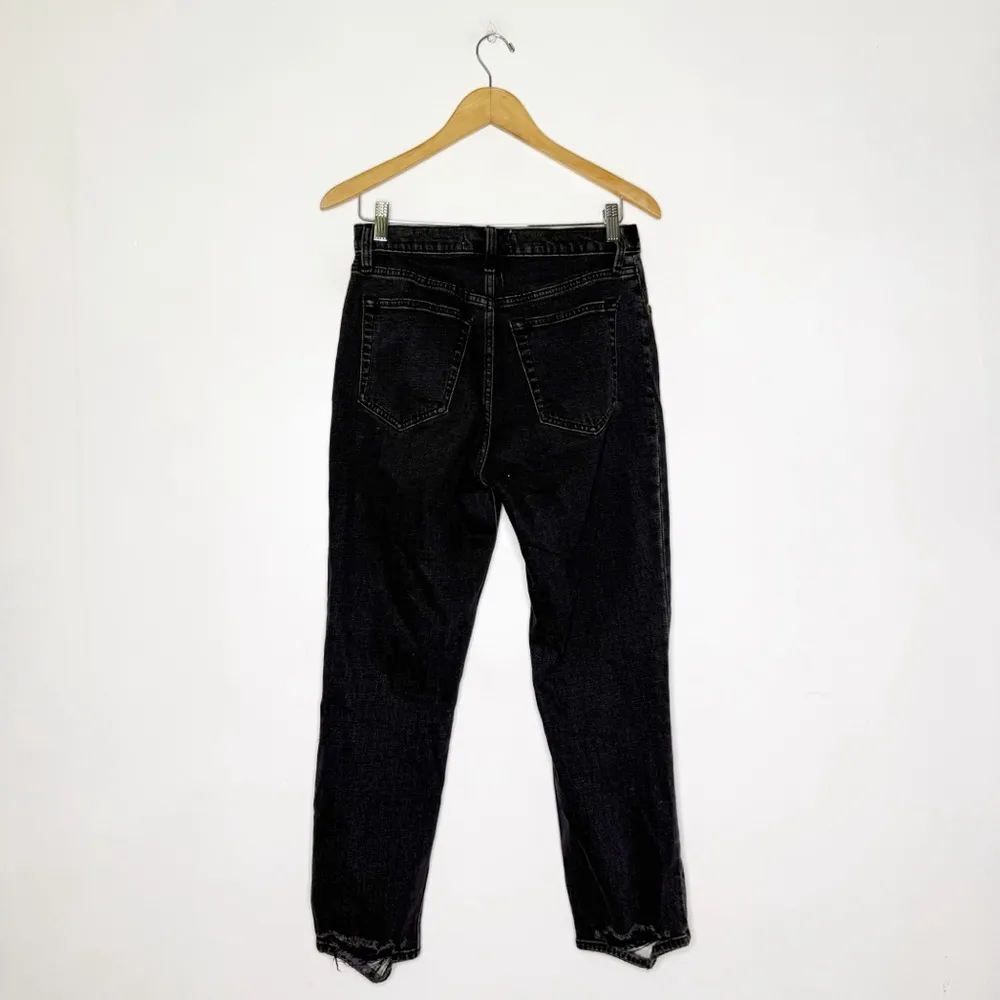 Abercrombie & Fitch The Ankle Straight Ultra High-Rise Jeans Black Size 28/6R - Image 3