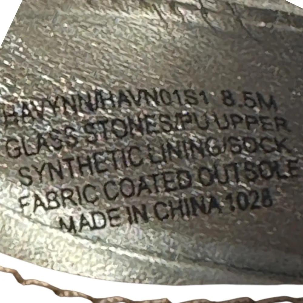 Steve Madden Silver HAVYNN Silver point toe Heels Size 8.5 - Image 9