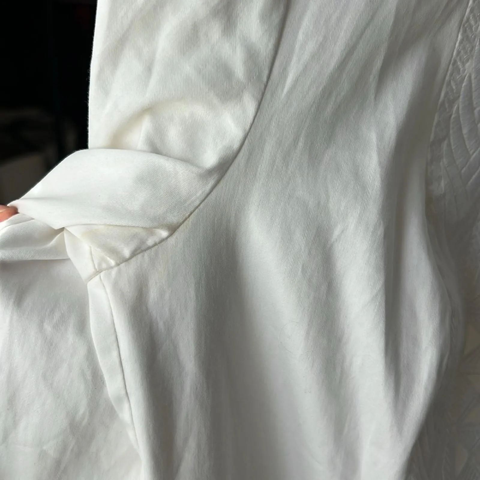 Elie Tahari Ann Tie Poplin Midi Dress White Size 2 $448 [COPY] - Image 10