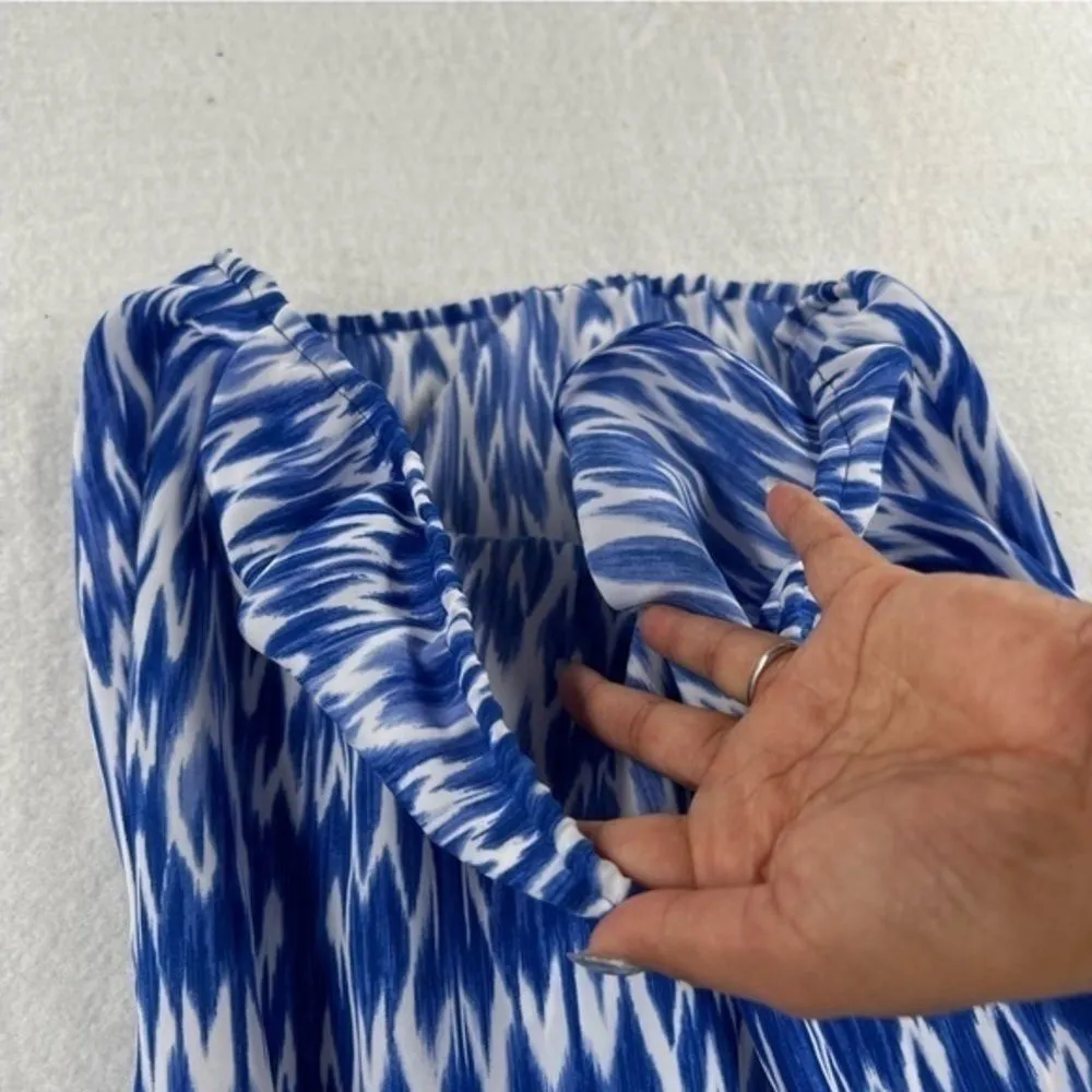 Laundry by‎ Shelli Segal Womens Size S Printed Sleeveless Faux Wrap Blouse - Image 7