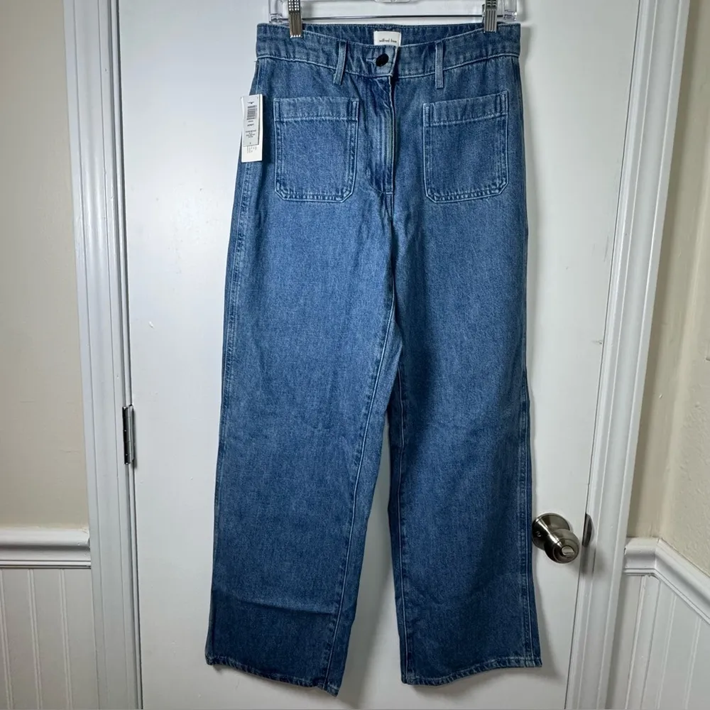 Aritza Wilfred Free Adrift Ocean Medium Blue Women Jeans Sz 8 - Image 4