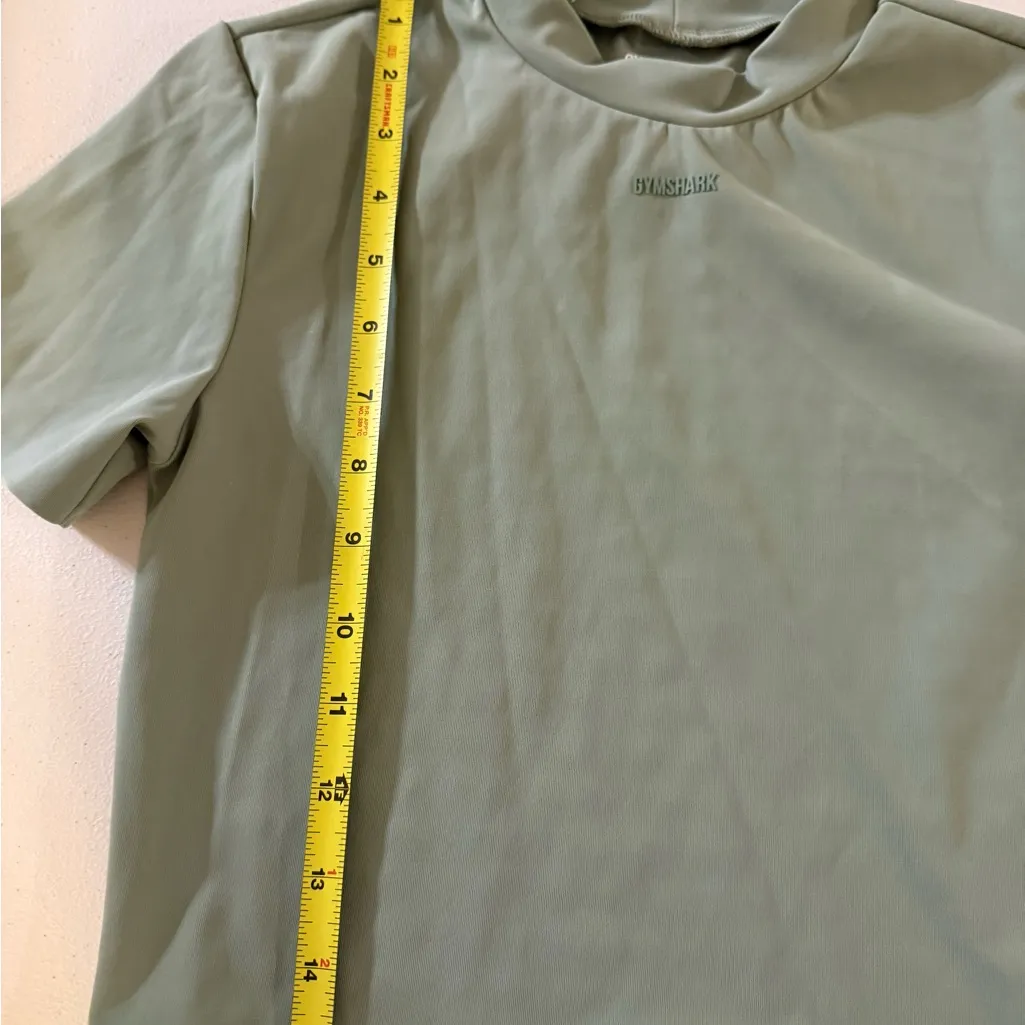 NWT Gymshark Women’s EVERYWEAR CROPPED ACTIVE TEE Small Green Body Fit SOLD OUT - Image 4