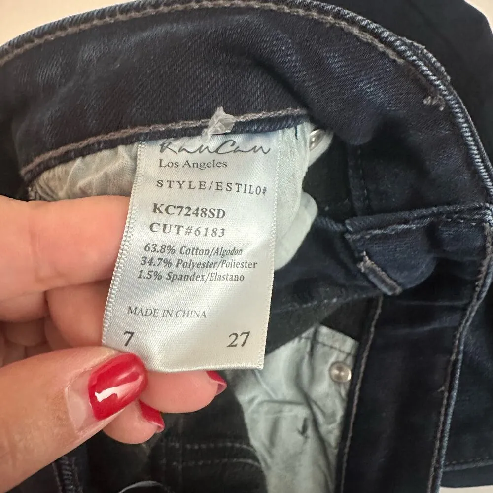 KanCan Women's Medium Wash High Rise Skinny Leg Jeans Size 27 Blue - Image 7