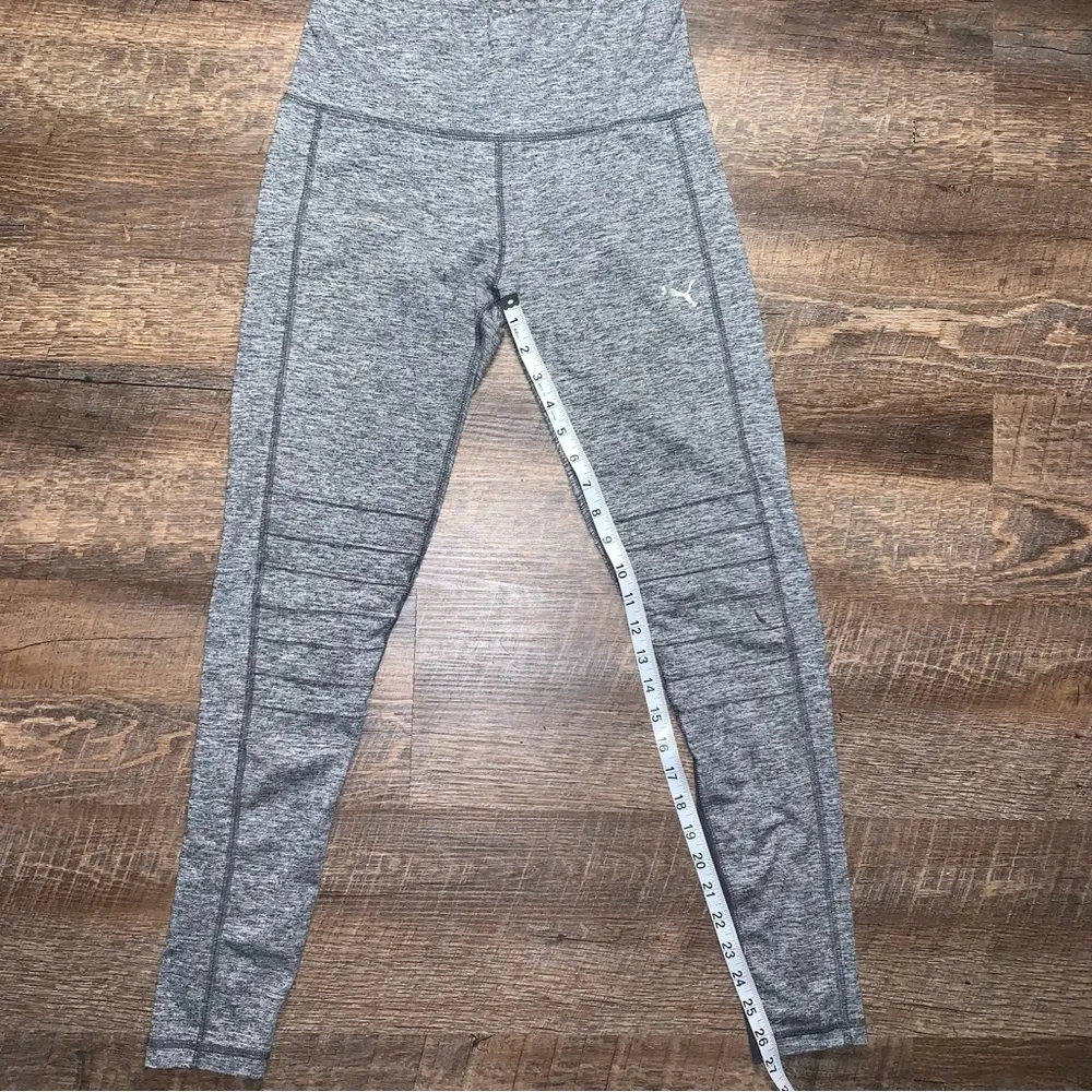 Puma Gray/Black Leggings Exercise Workout Women’s Size Small - Image 3