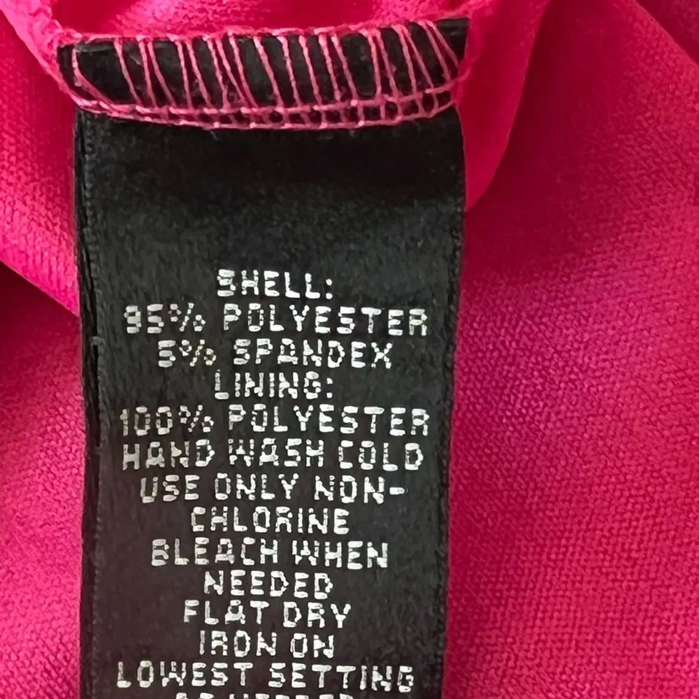 Nicole by Nicole Miller Black and Pink Lace Pencil Skirt - Image 5