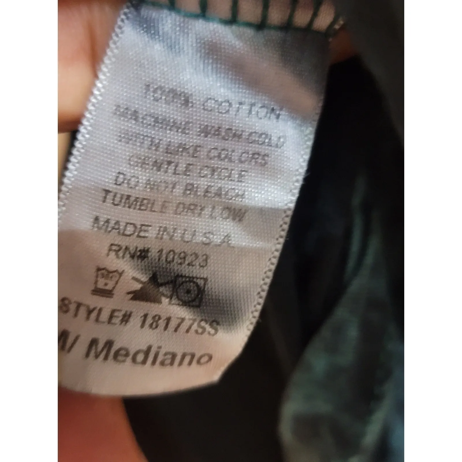 Daytrip Women’s Medium Blue Rebel Nation Graphic Long Sleeve Burnout Tee Shirt - Image 9