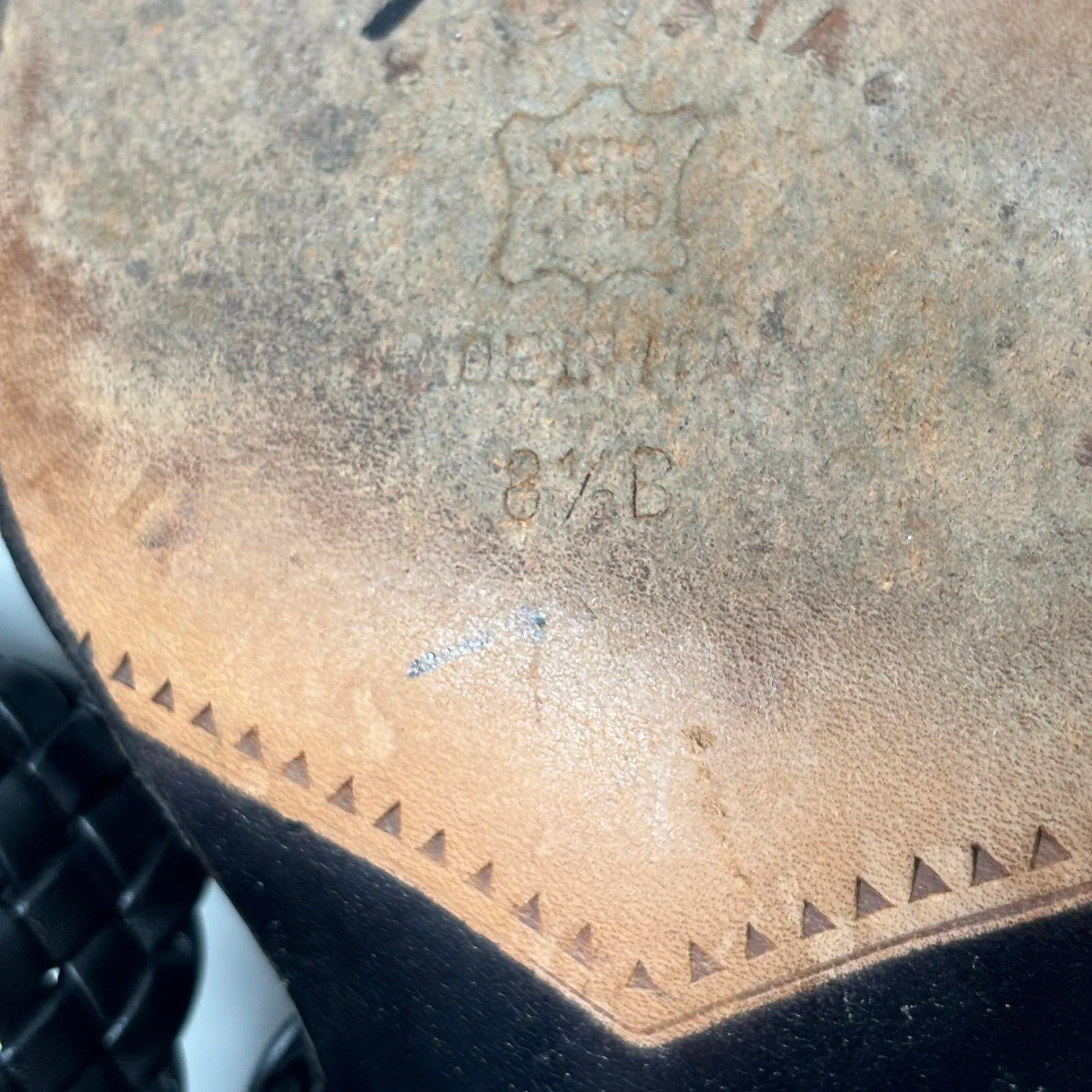 VTG Prevata 90s Y2K Black Braided Leather Heeled Sandals Buckle Woven Italy 8.5B Size 8.5 - Image 8