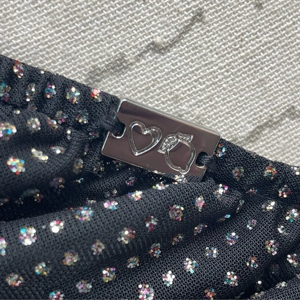 FOR LOVE & LEMONS All That Glitters Whimsigoth Fairy Grunge Cocktail Dress Sz L Black Size L - Image 11