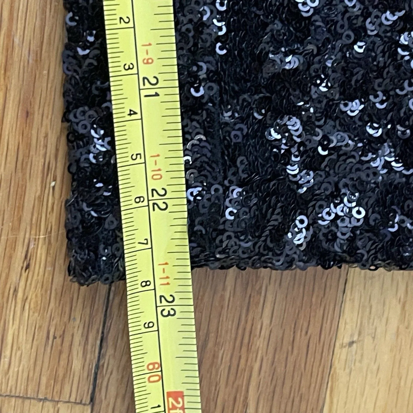 ANTIK‎ BATIK Sequin Pants Size XS 36 Black Night Out Holiday Party Glitz Glam - Image 8