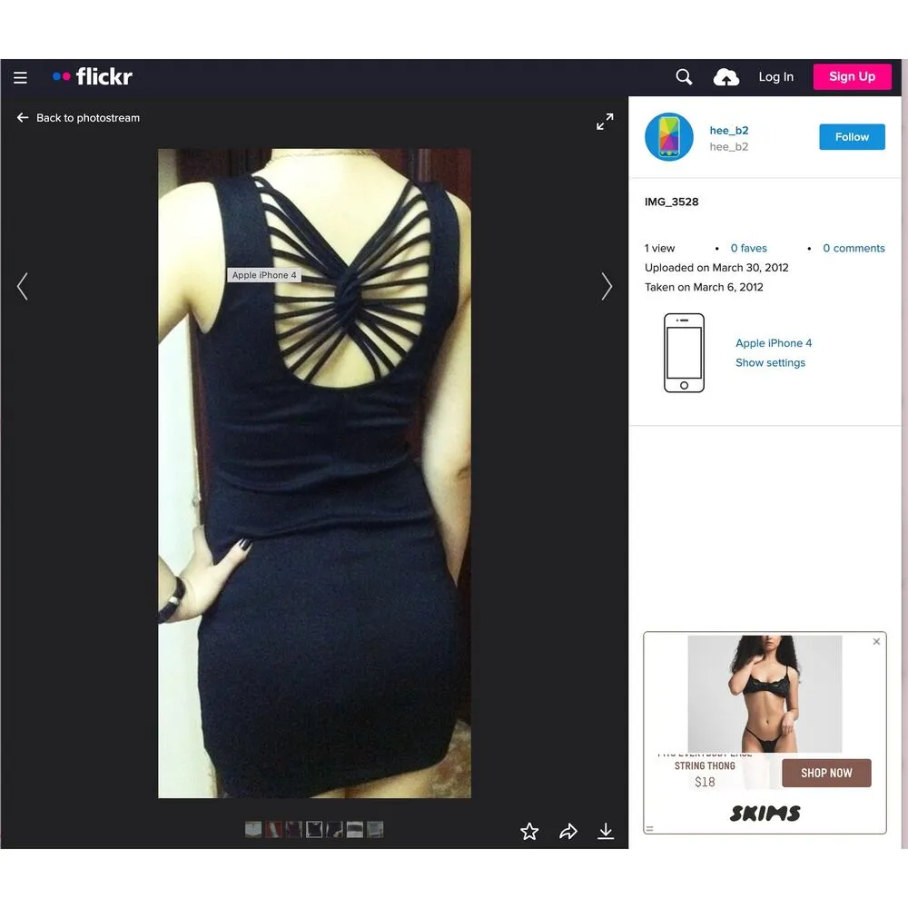 Vintage Y2K Forever 21 Small Black Strappy Back Butterfly Cutout Mini Dress - Image 2