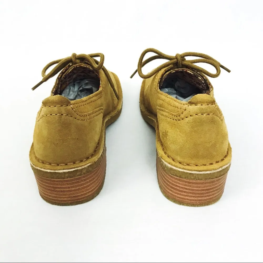 Y2K Suede Square-Toe Derby Shoes | Size 8 - Image 7