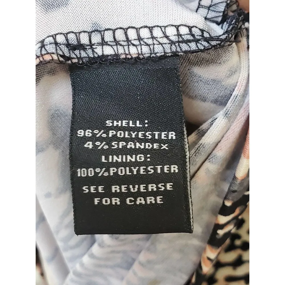 Adressing Women Multicolor Polyester Round Neck Long Sleeve Knee Length Dress S - Image 9