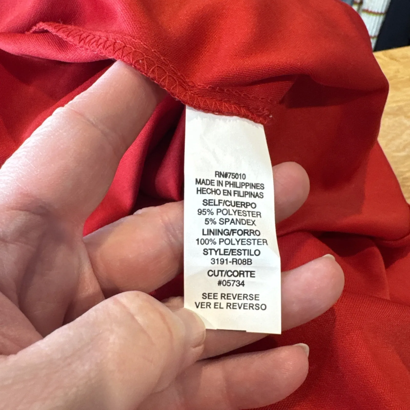 Vintage Y2K Jodi Kristopher Winter Formal Dress Womens Small Red Lace Sparkle - Image 13