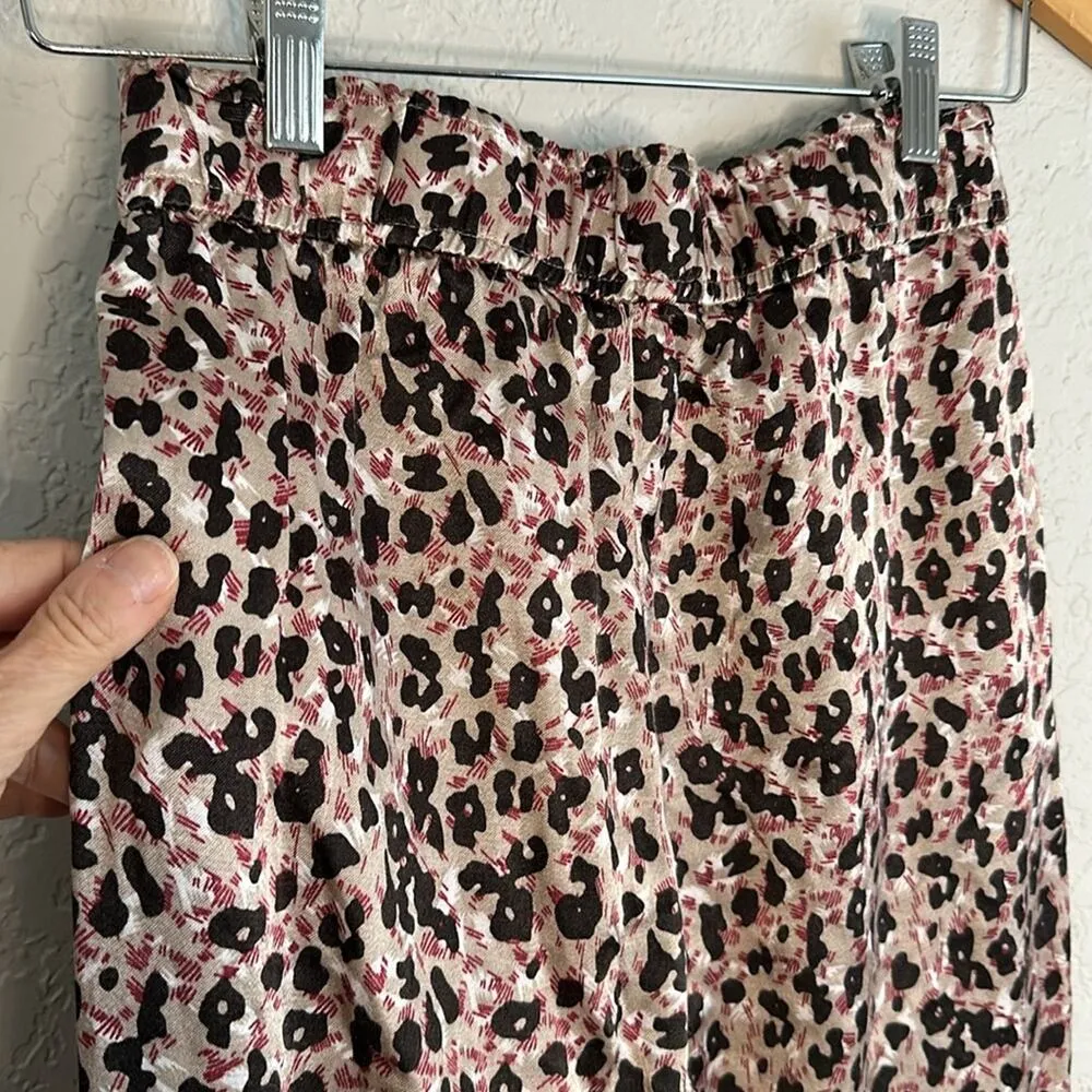 NEW Zara Animal Print Satin Jogger Pants Mobwife Y2K Viscose Cheetah 80s XS - Image 5