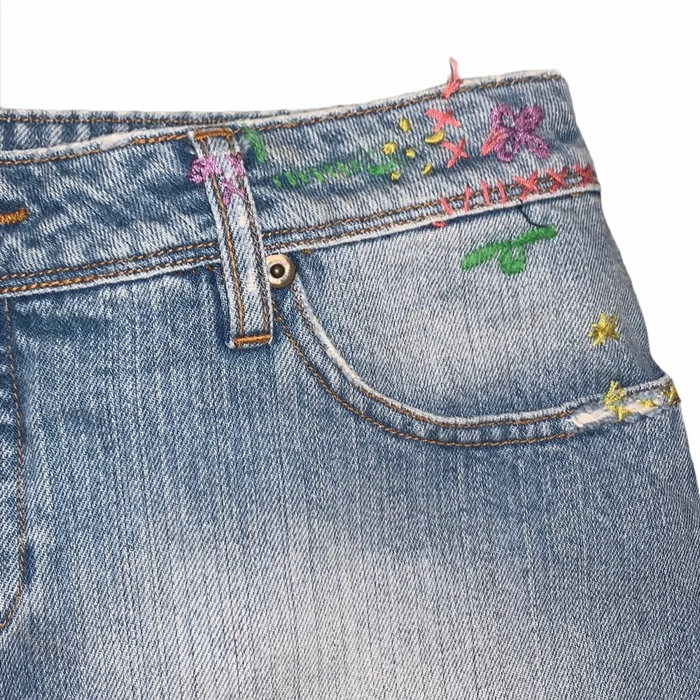 FREE PEOPLE Patch Denim Skirt Size 27 - Image 4