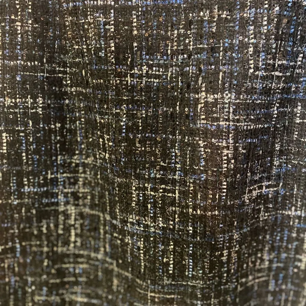 Bagatelle #133  COLLECTION Navy Tweed Metallic Thread Mini Skirt - Image 7