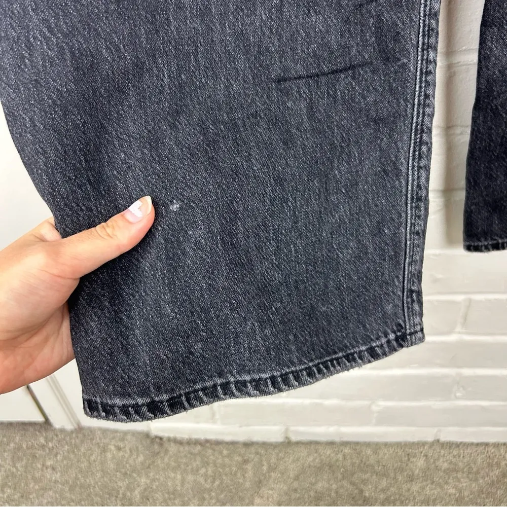 American Eagle Black Washed Denim Skater Jeans Size 4 Long - Image 12