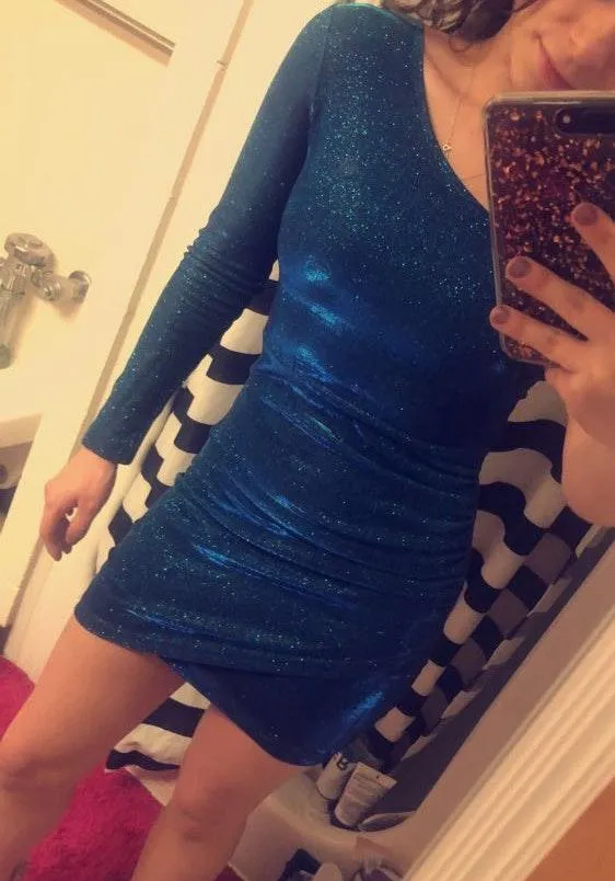 Charlotte Russe Glitter Formal Dress - Image 2