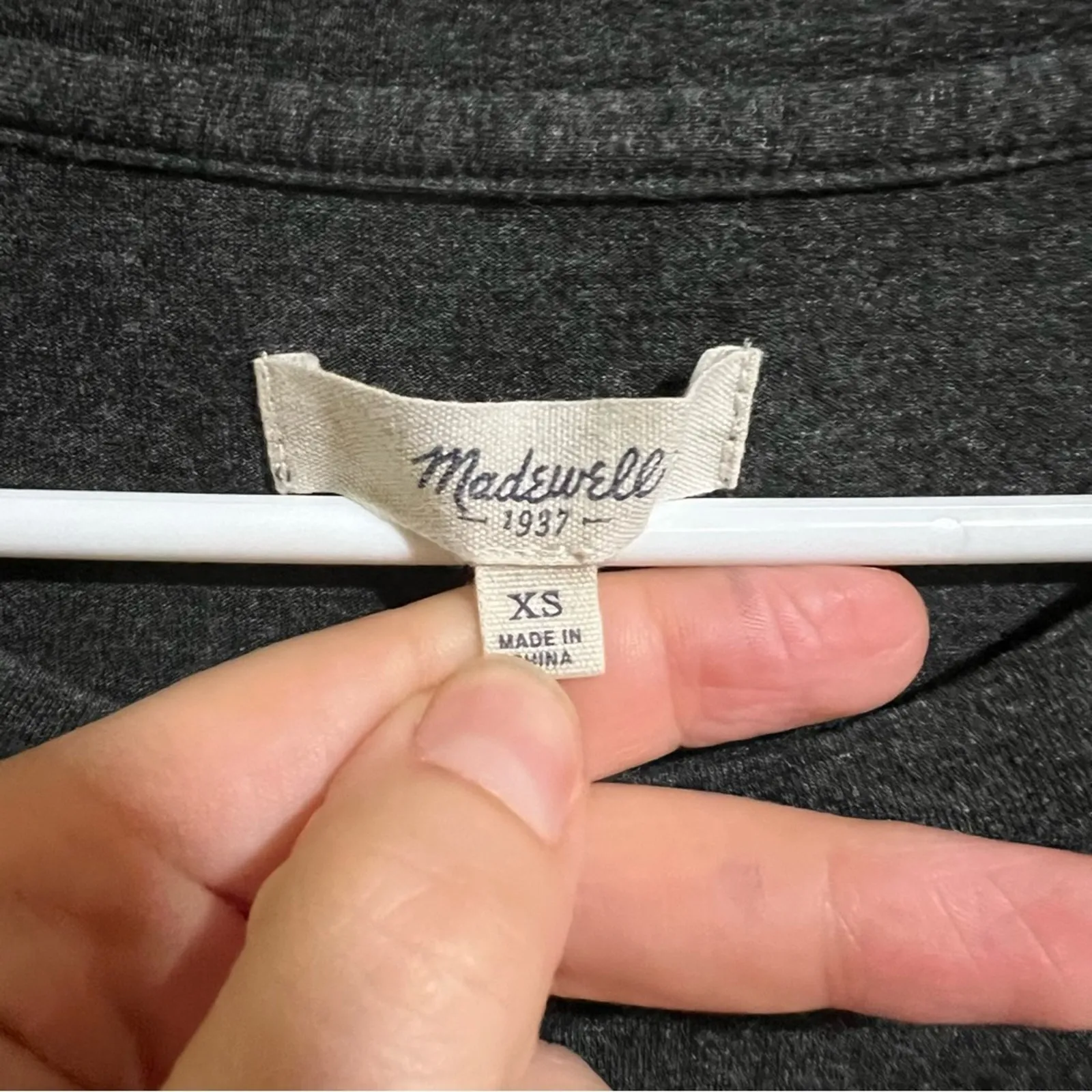 Madewell gray sleeveless side slit midi dress XS - Image 6