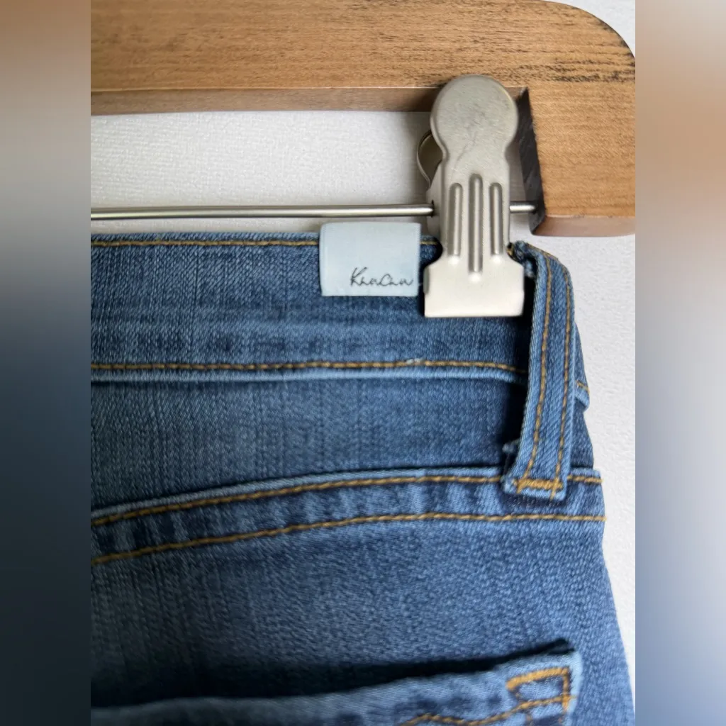 Kancan Women’s Leopard Patch Distressed Skinny Y2K Jeans Size 24” Made USA Blue - Image 8