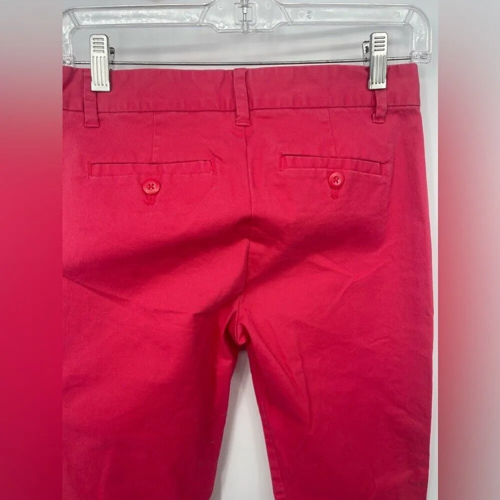 Gap khakis slim‎ city size 0 red pants - Image 4