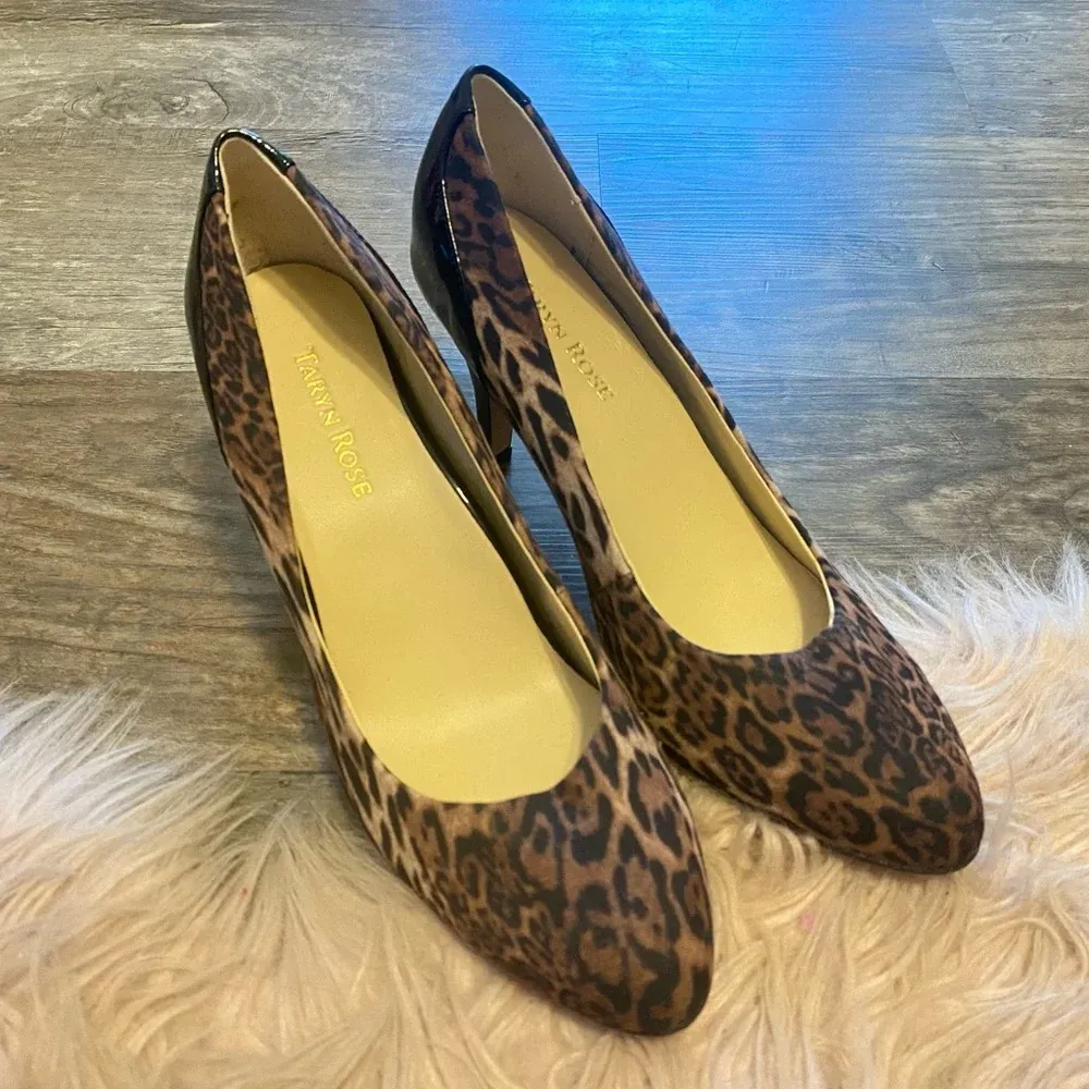FINAL PRICE Teaneck Leopard Print Pump Brown Multi by Taryn Rose - Image 3