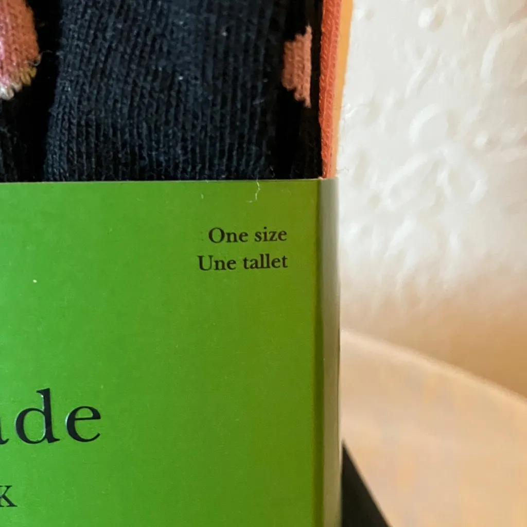 Kate Spade: NWT Black/Pink/Cream Socks- 3 pairs- thin crew socks - Image 3