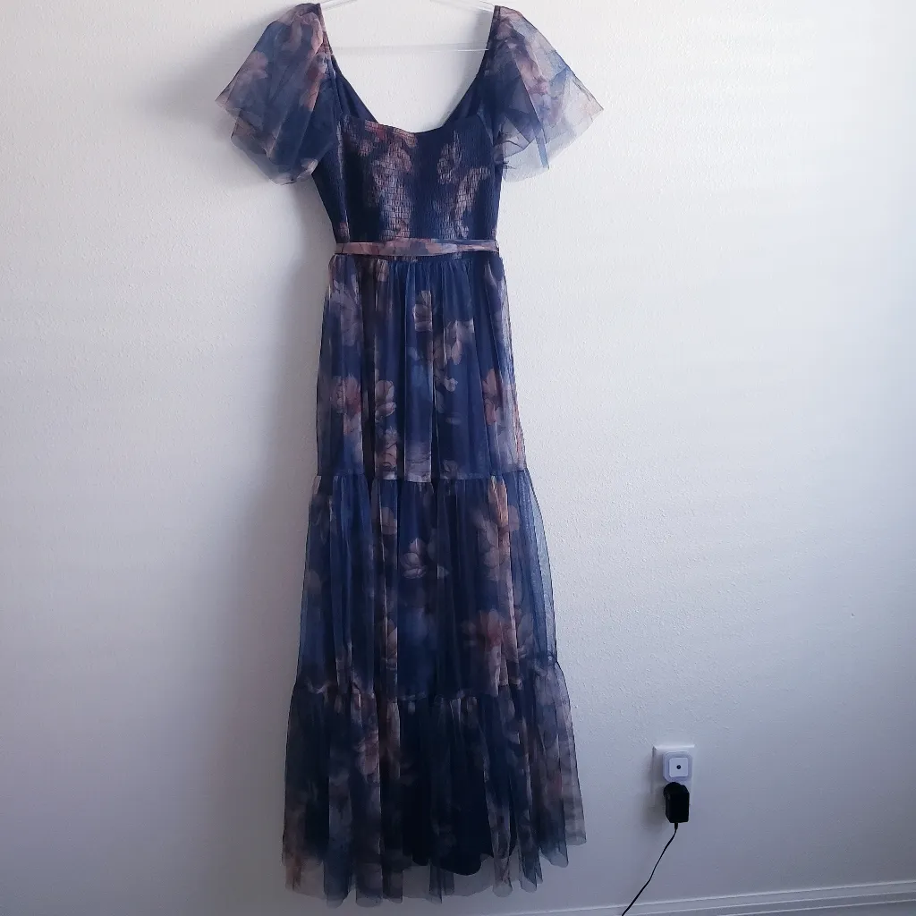 Baltic Born Nicola Tulle Maxi Dress Short Sleeve New Without Tags - Image 7