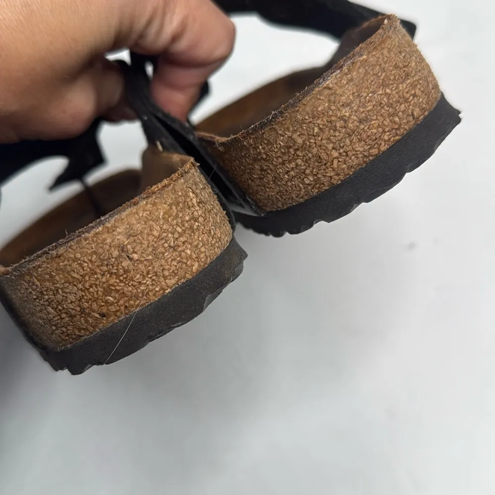 BIRKENSTOCK Women’s Gizeh Black Patent Thong Sandal S-219 Sz 8-8.5 Regular Width - Image 5