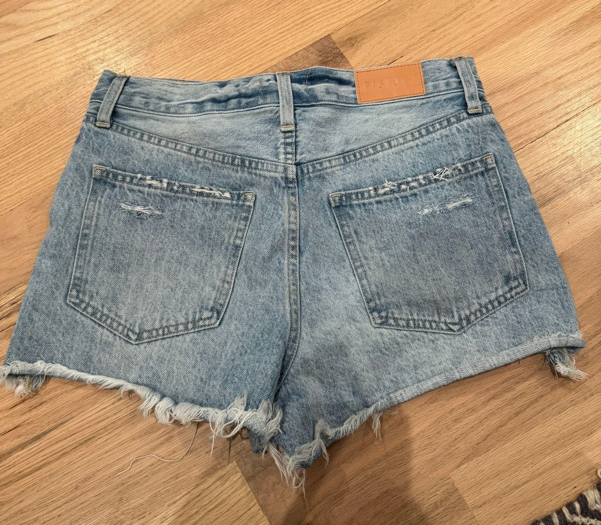 High Waisted Denim Shorts - Image 3