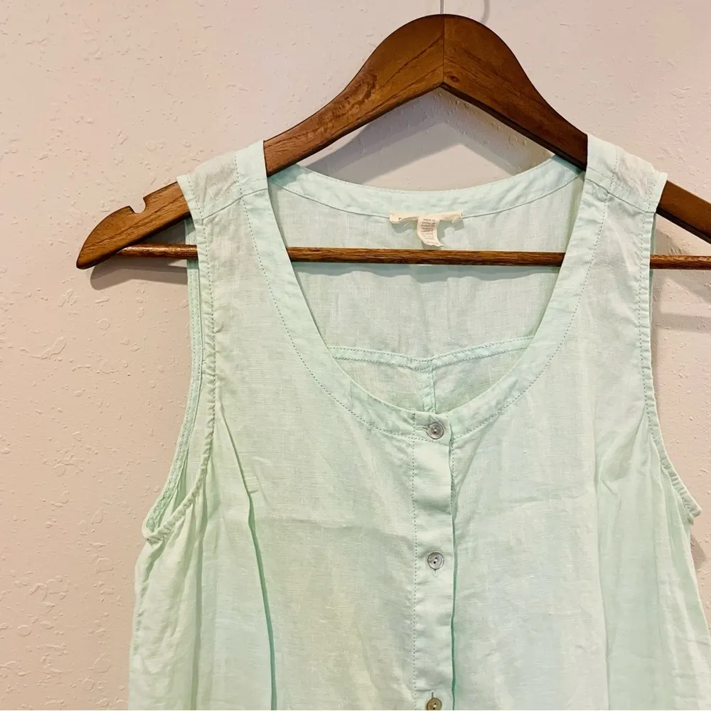 Eileen Fisher Arora Organic Linen Button Down Dress - Image 3