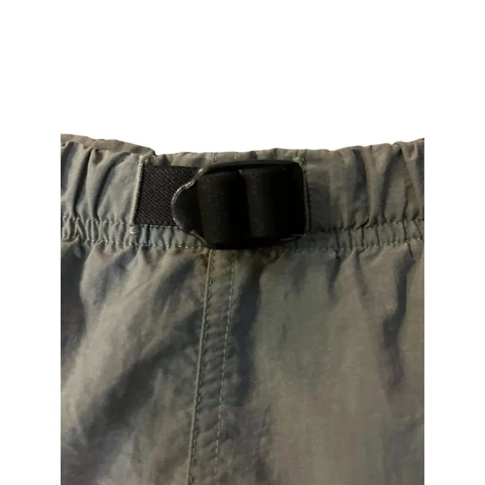 Vintage Columbia Nylon Belted Shorts Womens L Green Hiking Cargo Pockets - Image 5