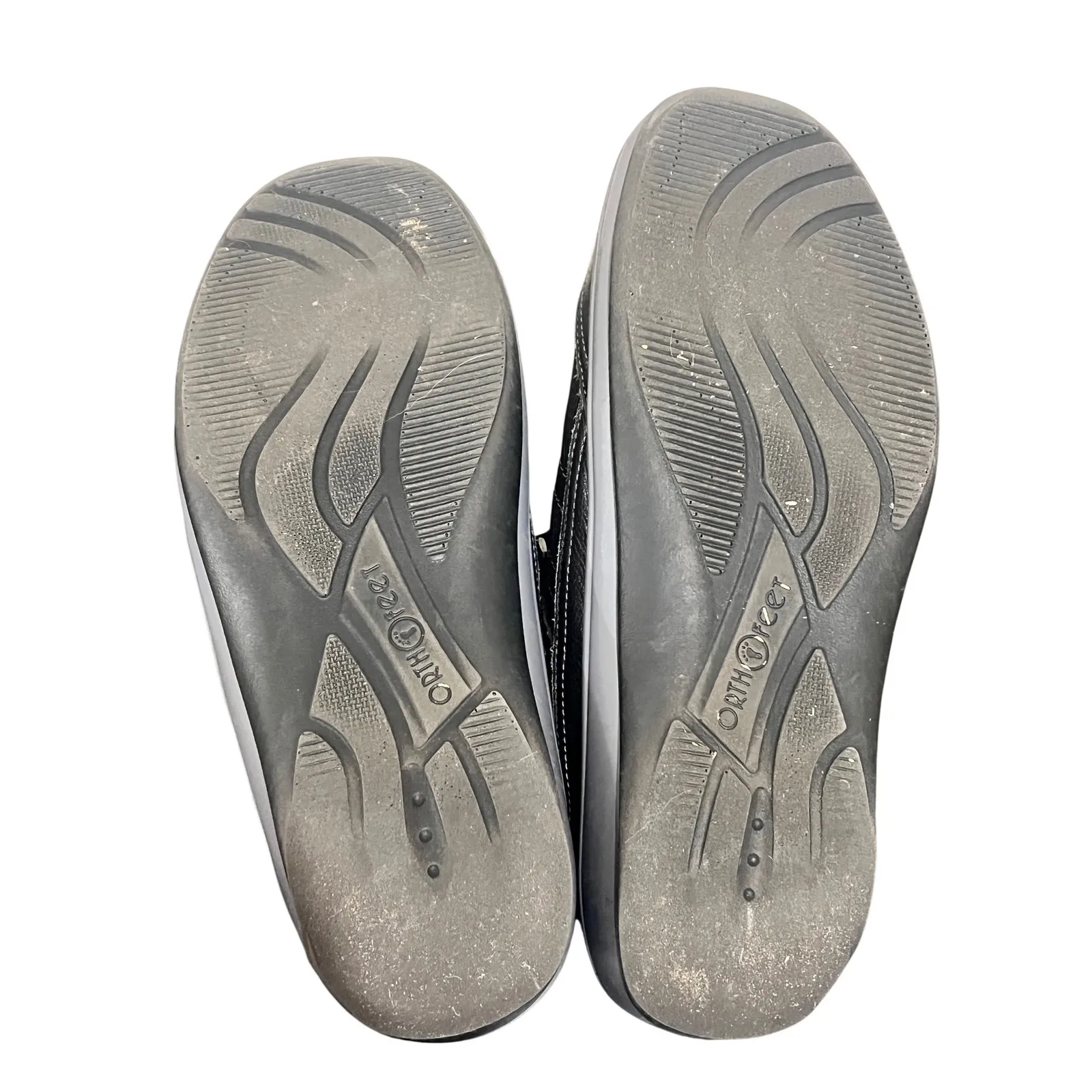 Orthofeet Women's Black Comfort Strap Sneakers Shoes Size 7.5 Medium Casual - Image 7