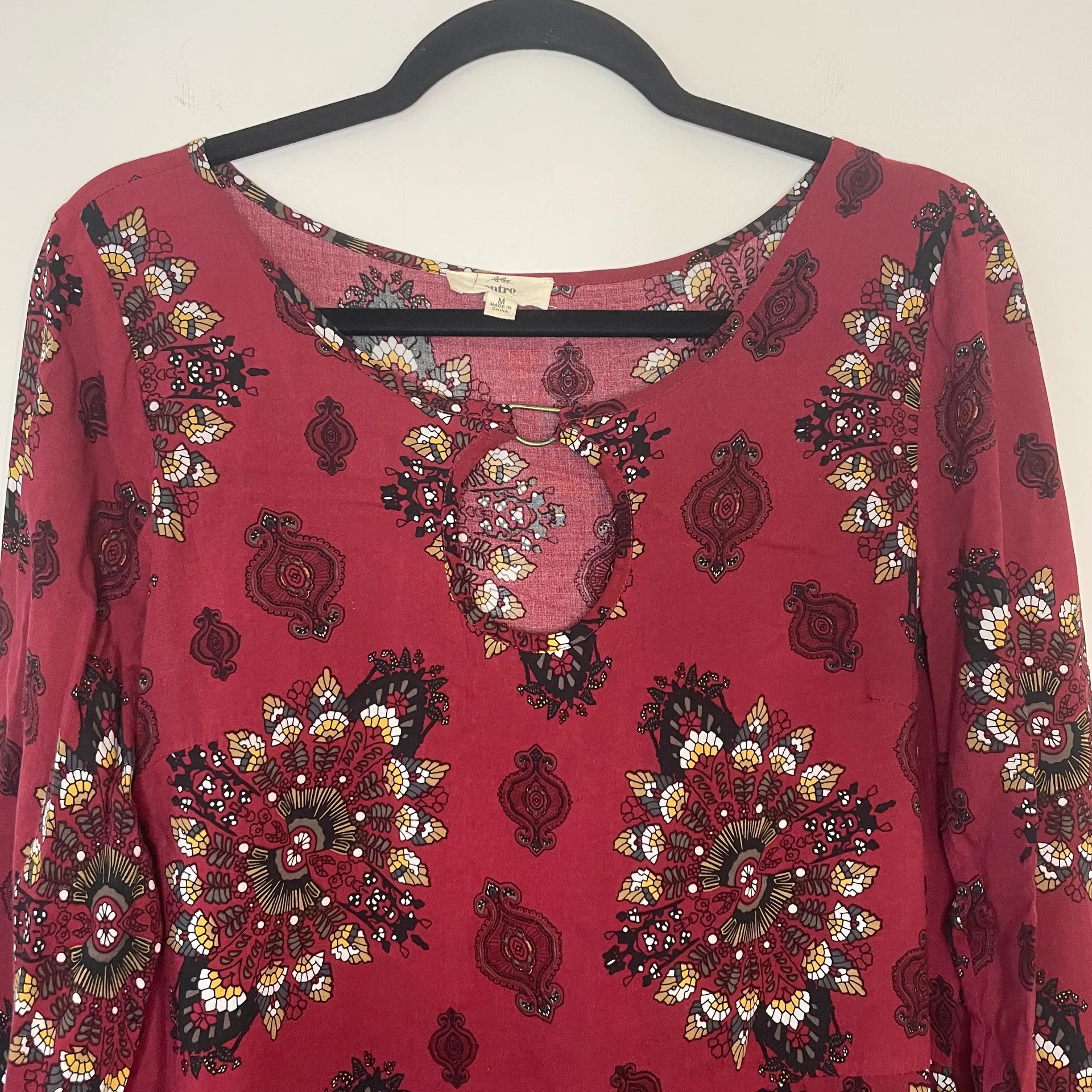 Entro Boho Print Long Sleeve Tunic - Image 3