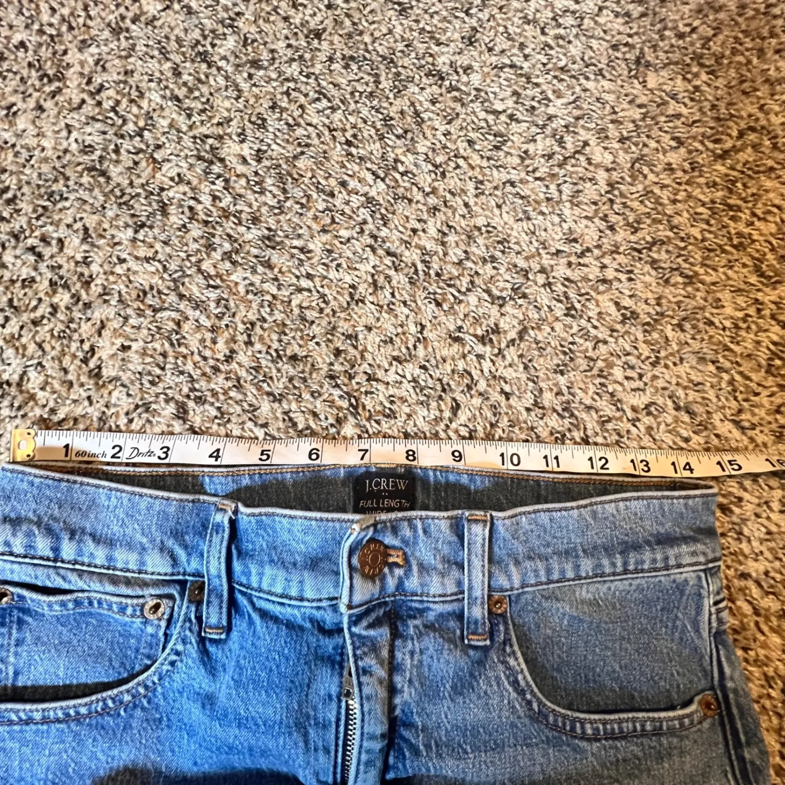 J.Crew Full Length Wide Leg Jeans Light Wash Size 27 Made in Vietnam Blue - Image 3