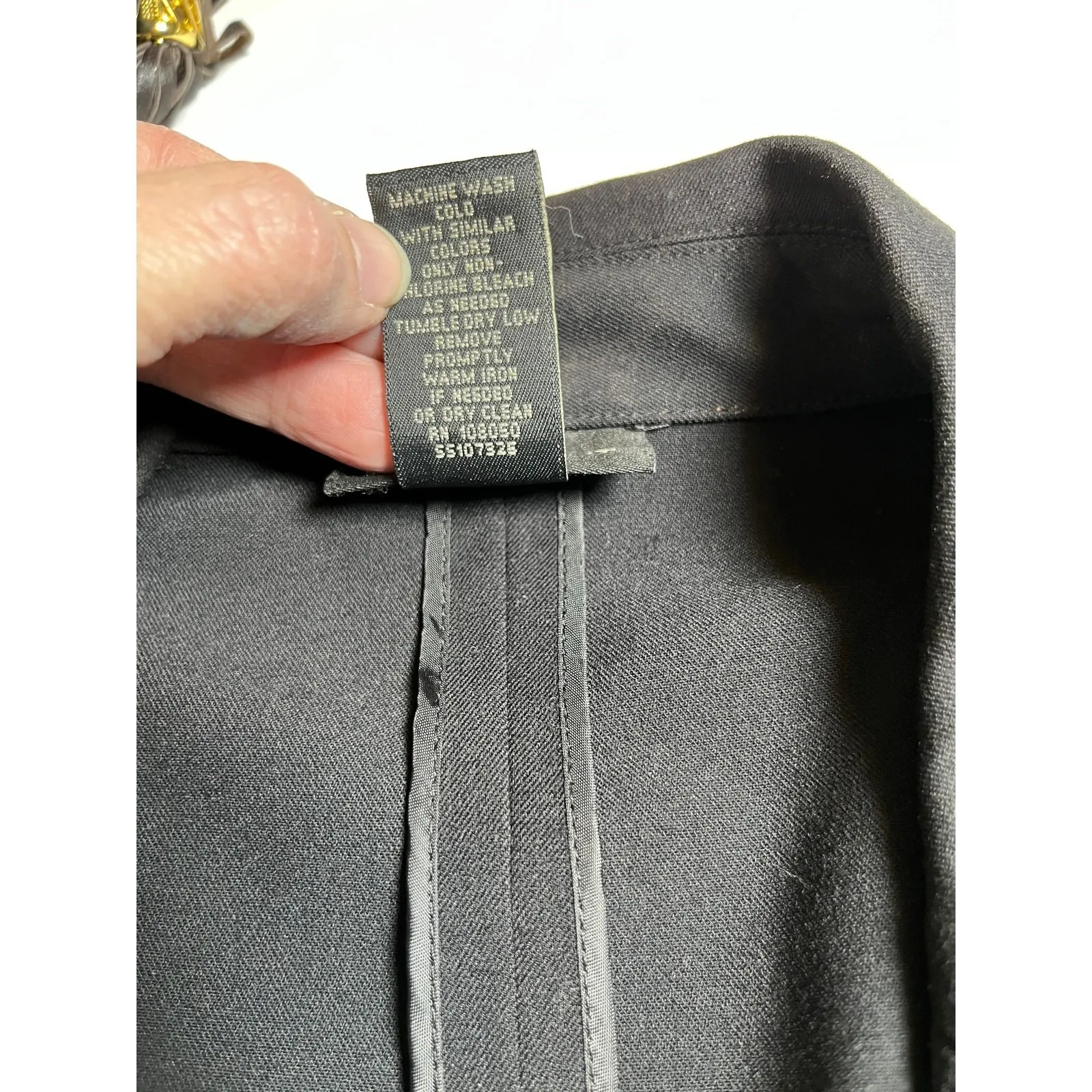 Lane Bryant 18 Blazer Black Stretch‎ Button Front Jacket Career Workwear Pockets - Image 8