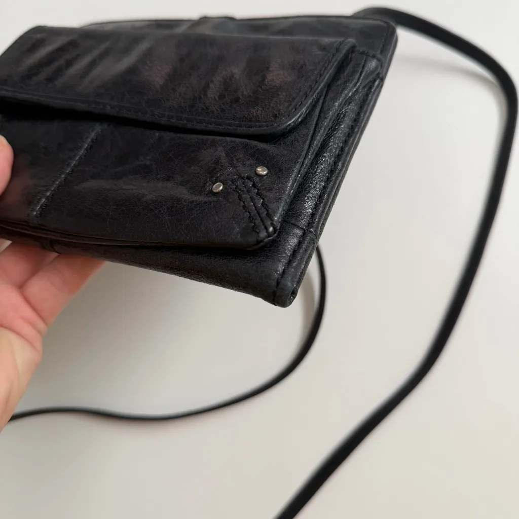 Hobo Purse Crossbody Wallet Phone Pocket ID Card Slot Magnetic Green Metallic - Image 14