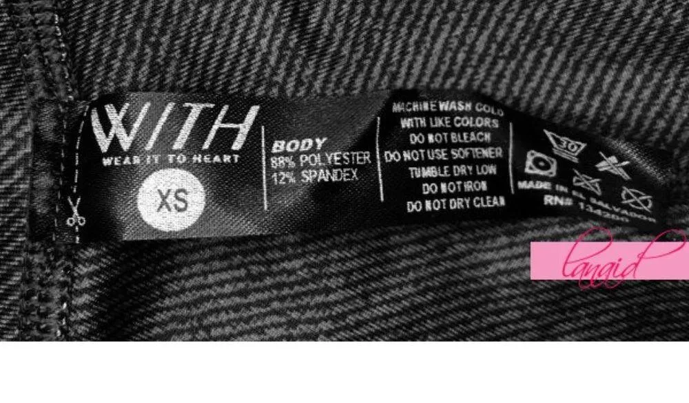 NEW Wear It To Heart High Waist Rise Leggings Charcoal Topsy Turvy Reversible XS - Image 10