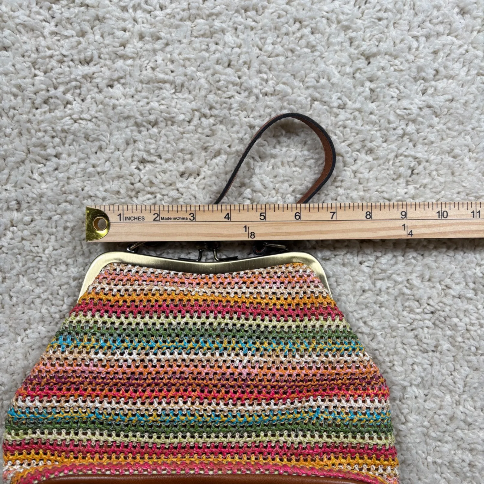 Patricia Nash Larueana Frame Spanish Woven Stripe Purse - Image 11