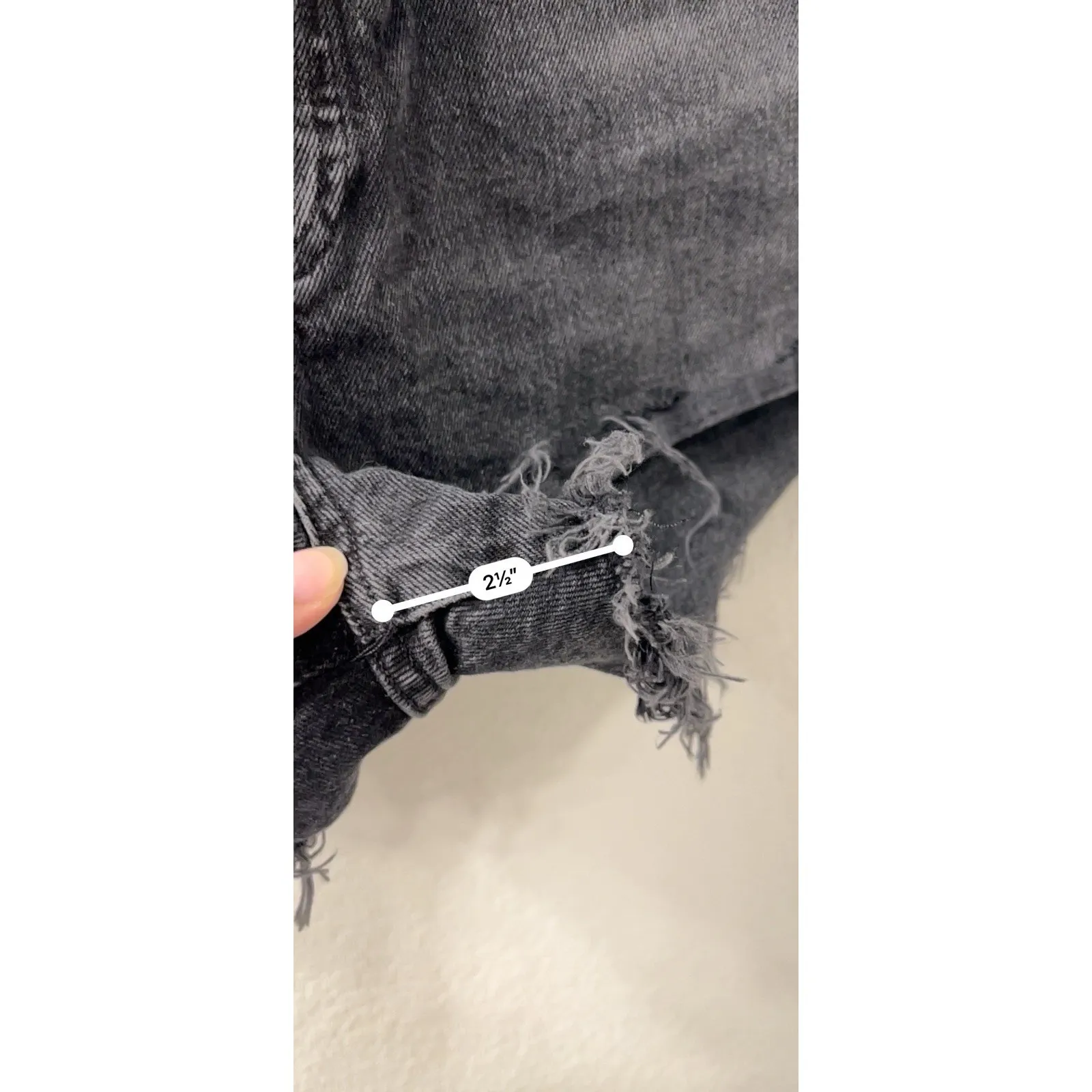 Agolde Shorts Womens Size 29 Black Parker Vintage Cut Off Short Distressed - Image 7