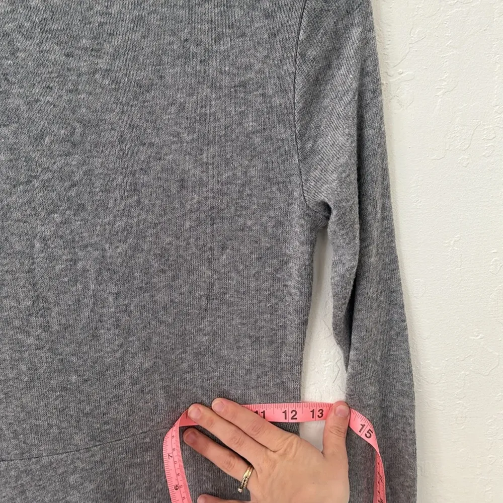 Banana Republic Gray Fine Knit Viscose Rayon Midi Maxi Slit Dress XS - Image 8