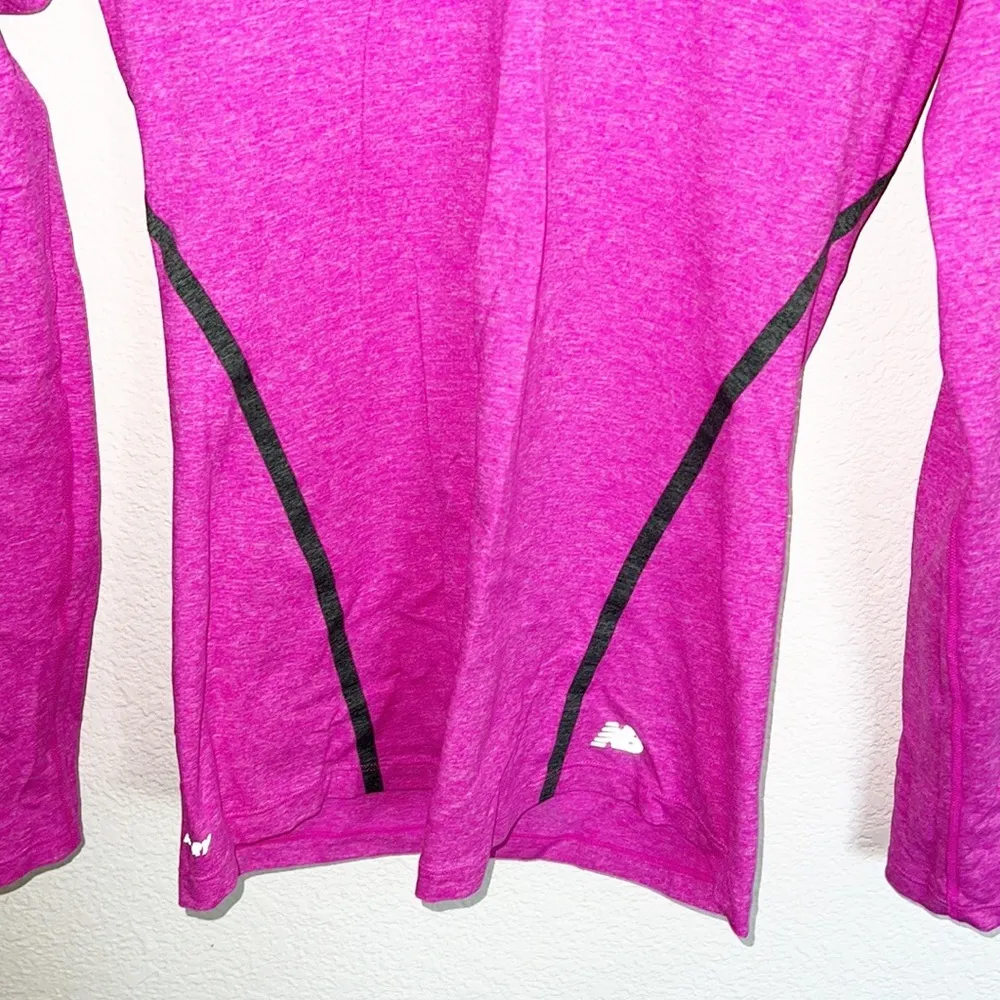 New Balance NB Dry Hot Pink Long Sleeve Running Shirt - Image 4