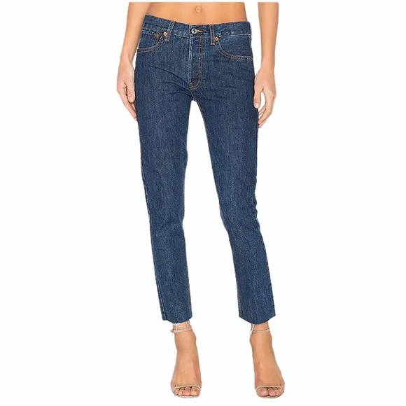 Re/DONE Originals High Rise Rigid Crop Jeans sz 27 - Image 6