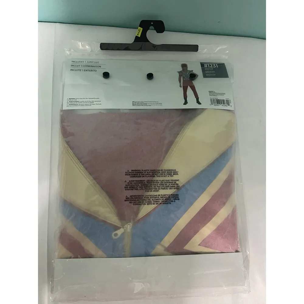 Adult Metallic Glam Rock Jumpsuit Size‎ S/M Size 4 - Image 3