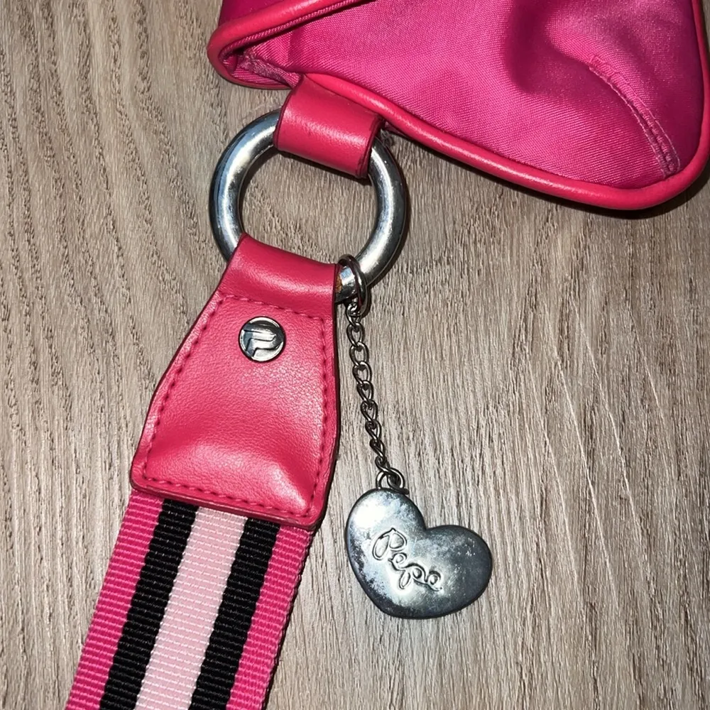 Vintage Y2K Pepe Jeans London Mixed Fabric with silver details & bling wristlet - Image 3