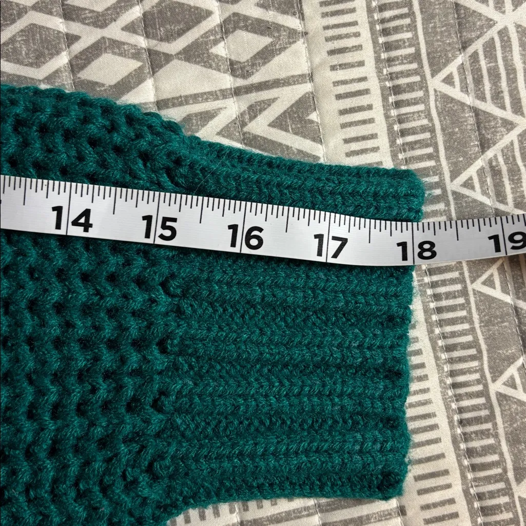 Lush Teal Cable Knit Sweater - Image 9