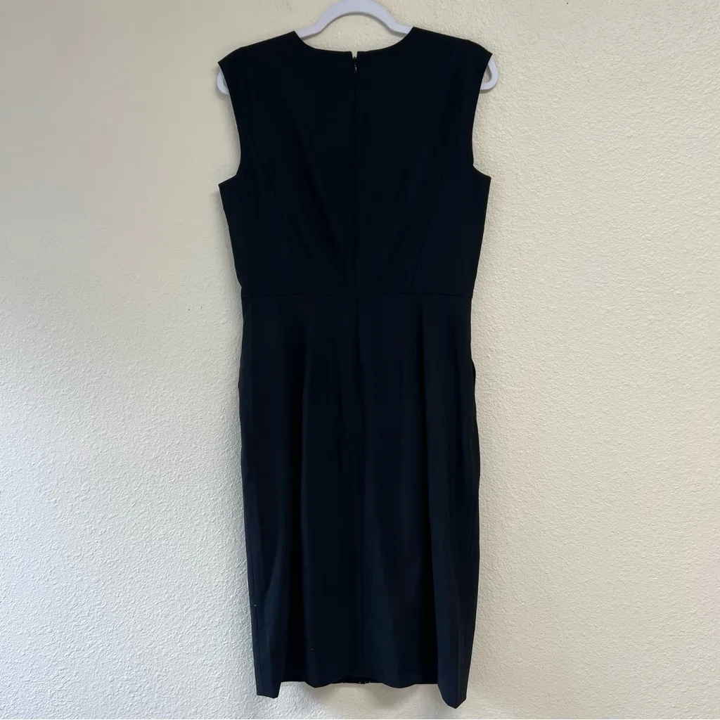 J. Crew Tall Resume dress in Italian wool blend in Black Size 6T NWT - Image 13